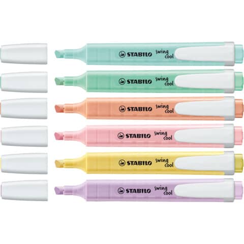 Evidenziatore Stabilo Swing® Cool Pastel 1-4 mm - rosa pesca 275/126-8